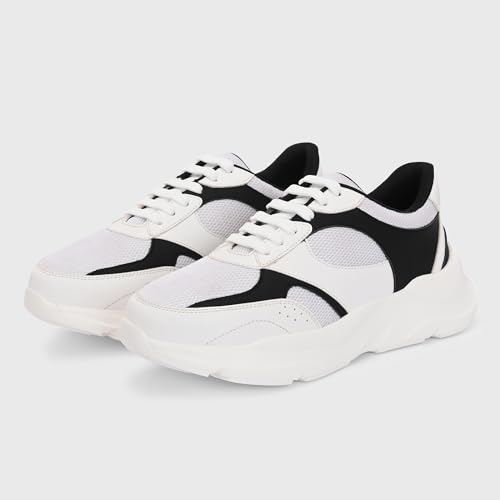 Image of Centrino Women Chunky Sneaker | Cushioned Insole for Comfort | Stylish Lace-Up Design | Perfect for Casual Shoe for Girls (A6855)