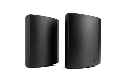 Definitive Technology Dymension AW-650 Outdoor Speaker (Black, Pair), Two-Way Surface Mount, 6.5' Woofer, 1” Tweeter, & 5”x10 Passive Bass Radiator, IP66 All-Weather Wired Outdoor Speakers