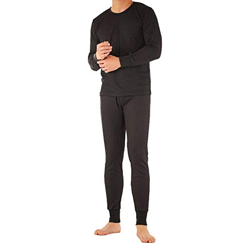 SLM ThermaTek Men’s 100% Cotton Thermal Underwear Sets Warm Waffle Knit Long Johns