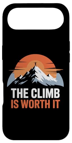 The Climb Is Worth It Mountain Sunset Minimalist ���`�x�[�V���� �X�}�z�P�[�X iPhone Air �p