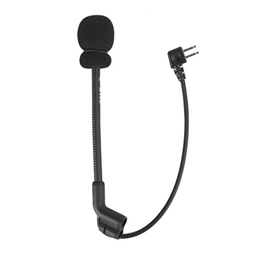 Headsetmikrofon, plug & play Black Clear Sound 2-polig mikrofon för Armorwerx Comtac Ii Comtac Iii Peltor Comtac