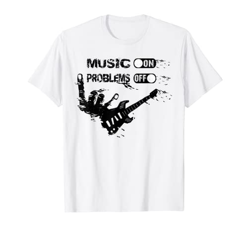 Guitarra camisa guitarrista instrumento músico e-guitar Guitarra Camiseta