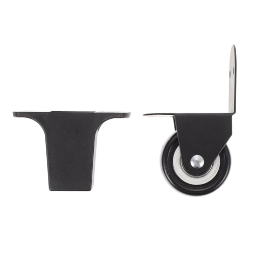 Accessoires pour haut-parleurs noir en fer et plastique avec roulettes solides | 1 Set