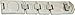 Abus 110/230 C Concealed Hinge Pin Hasp, 9 Inch, Silver