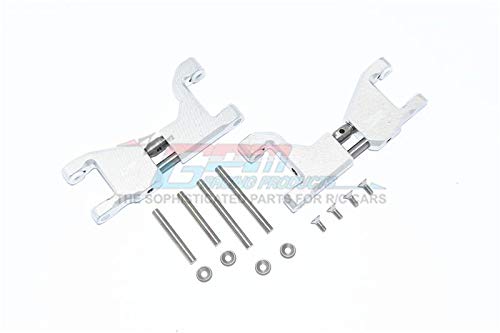 Traxxas 1/10 Maxx 4WD Monster Truck Upgrade Parts Stainless Steel+ Aluminium Supporting Mount With Front / Rear Upper Arms - 14Pc Set Silver