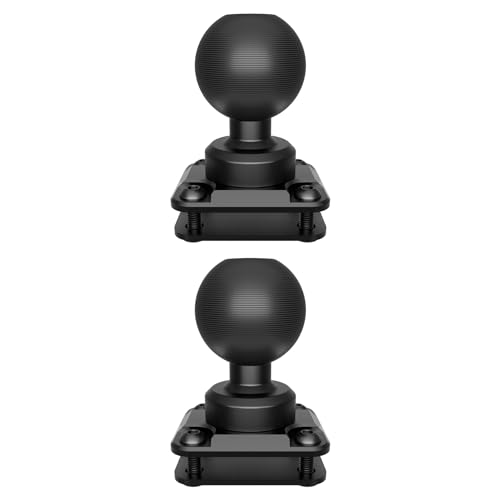 Tackform (2 Pack AMPS Mount - 38mm Ball | 6061-T6 Aluminum | 4-Hole Drill Base | Mount Direct to Dash, AMPS, or Grid Style Brackets | Includes Hardware Kit | (Compatible with 1.5”/C-Size Systems)