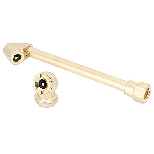 1/4-Inch Internal Thread Pump Nozzle + Pump Rod Pneumatic Tools Tire Inflator Accessory Pump Nozzle Air Chuck Pneumatic Tools for, Car, Motorcycles, Off-road vehicles (1/4)