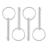 QUARKZMAN 4 Stück 6.3mmx39mm Schnellspannstifte 316 Edelstahl Marinezubehör Für Marine Bergsitze Schiffseinrichtung Schiffbau Silber