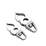 HAIWEN Marine 316 Stainless Steel Quick Release Snap Shackle,360 Degree Rotation Sailing Rigging Fast Eye Snap Hook (2Pcs, Length:101mm/4)