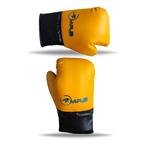 Image of Kids Boxing kit Yellow (Filled Punching Bag, Gloves and Headgear, Age 7-13 Years) (Yellow)