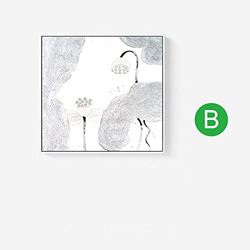 Beauté chinoise style chinois blanc lotus wall art abstrait 3pcs