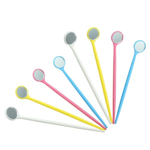 Dentalspiegel 100pcs Einweg-Anti-Fog-Mundspiegel tragbare Zahnwerkzeuge mit Leichtentfernungswerkzeug, Einwegspiegel, Zahnspiegel, zufällige Farbe – Bild 6