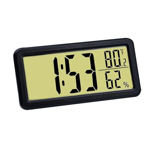 HAMPPLIES Reloj Despertador Digital LED Relojes led Wall Clock smartwaches condujo Relojes de Alarma electricos LED Reloj electronico de Mesa Reloj LED Colgante Abdominales Black