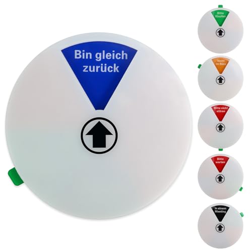 KOUHA BESETZT Schild Bitte Klopfen Schild Runden 15 cm-Nicht im Büro-Bin...