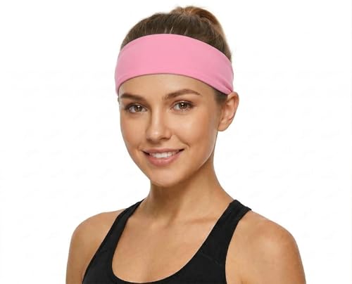 Image of Duwoni Sports Headbands for Men, Moisture Wicking Workout Headband, Sweatband Headbands for Running,Cycling,Football,Yoga,Tennis,Hiking,Hairband for Women and Men
