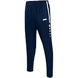 erima polyester trainingshose mit bündchen Material: 100 % Polyester JAKO Herren Træningsbukser Active Hose, Marine/Weiß, L EU