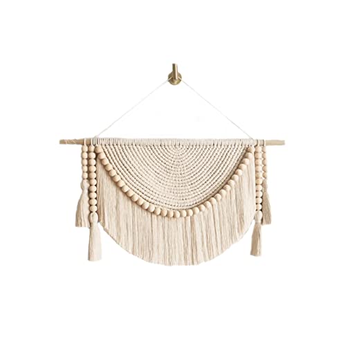 Tapisserie murale macramé boho chic pour chambre coucher et salon chaleureux