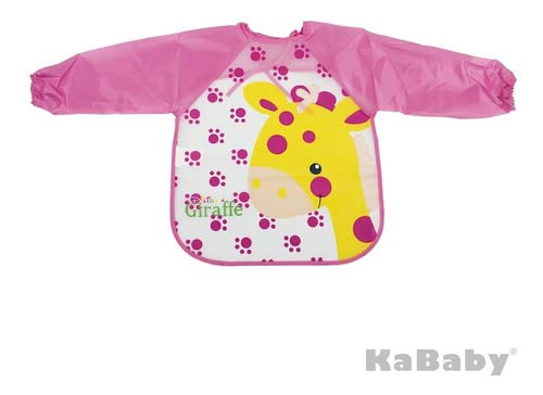 Babador com manga Girafa Rosa, KaBaby, Rosa