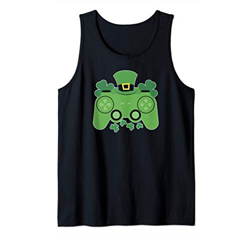 St. Patricks Day Controller, Gaming, Videospiel Tank Top