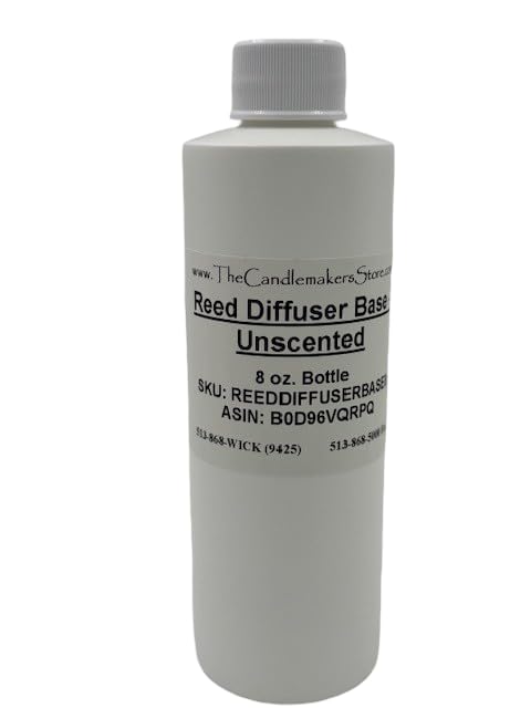 Reed Diffuser Base UnScented (8 oz Bottle) transforms Fragrance and Essential Oils into Reed Diffuser Oils.