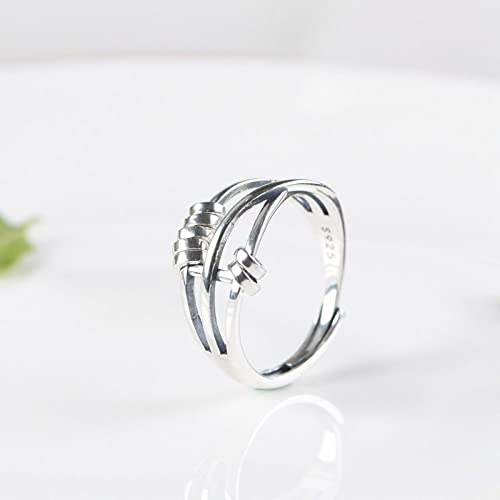 Alliance éternité ajustable en argent bague mariage pour soirée et quotidien