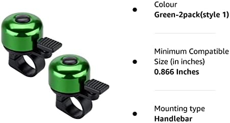 JFmall Bike Bell Bicycle Bell with Loud Crisp Clear Sound, Road and Mountain Bike Bell Adults Kids