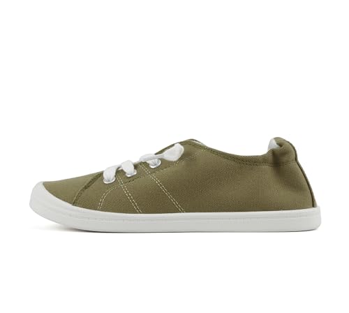 Image of Soda Flat Women Shoes Linen Canvas Slip On Sneakers Lace Up Style Loafers Zig-S