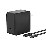65w Gan USB C Charger PD 3.0 QC3.0 Fit for HP Spectre x360 13 13-ac013dx EliteBook x360 1030 G3 1040 G6 Elite x2 1012 G1 1013 G3 Pro x2 612 G2 934739-850 Zbook 14u 15u G5 G6