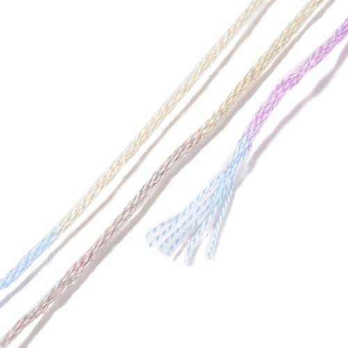 Image of FASHEWELRY 10 Skeins Embroidery Floss Thread 0.5mm Dyed Cross Stitch Floss 6-Ply Lilac Friendship Bracelet String for Jewelry Making Bracelets Sewing Knitting Stitching Craft DIY