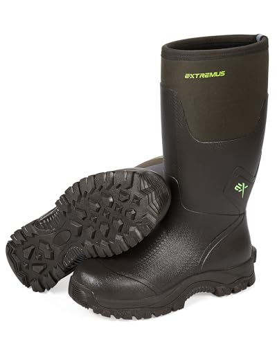 Extremus by KastKing MudRidge Hunting Boots, Men’s Waterproof Insulated Rubber Boots With 6mm...