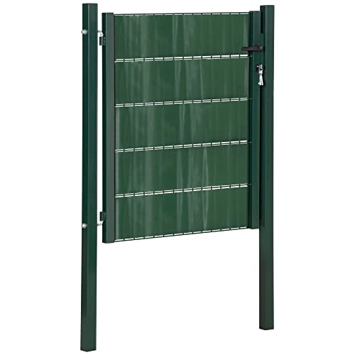 Postes Metalicos para Valla Rectangular Marca HOMCOM
