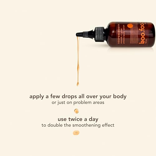 Image of Boofootel SOOPERSMOOTH Body Serum for Bumpy Skin, Dark Spots & Pigmentation | Glycolic Acid, Lactic Acid, Vitamin C, Niacinamide | Body Brightening & Dark Spot Serum | Smooth, Even Skin Tone & Ingrown Hair Treatment | 100g