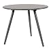 Produktbild lifestyle4living Beistelltisch aus Metall in grau, Gartentisch rund 45x45 cm, dreibeinig, wetterfest. Ideal als Garten, Balkon-Tisch & Terrassentisch.