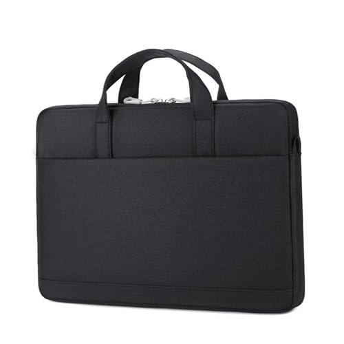 Sac à bandoulière en tissu Oxford noir pour ordinateur portable et affaires