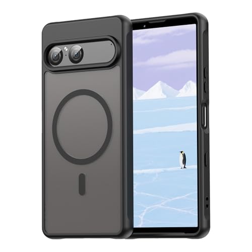 Image of Compatible with Sony Xperia 10 VII Case Cover,Compatible with MagSafe,Anti-Fall,Compatible with Sony Xperia 10 VII 5G XQ-FE54 XQ-FE72 Cell Protective Phone Case Black