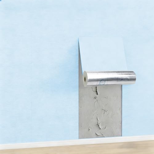 Cubre imperfecciones con paneles de pared autoadhesivos azul 2