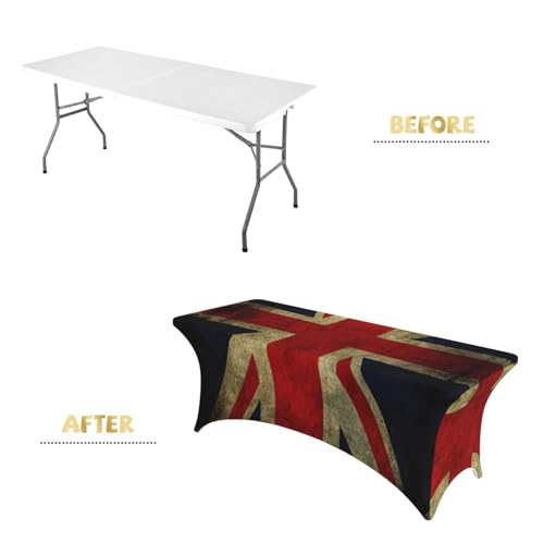 Nappe rectangulaire extensible drapeau britannique pour grande table