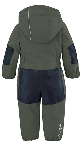 first instinct by killtec Kinder Softshell Overall mit Kapuze FIOW 35 MNS ONPC, dunkel waldgrün, 98/104, 38900-000
