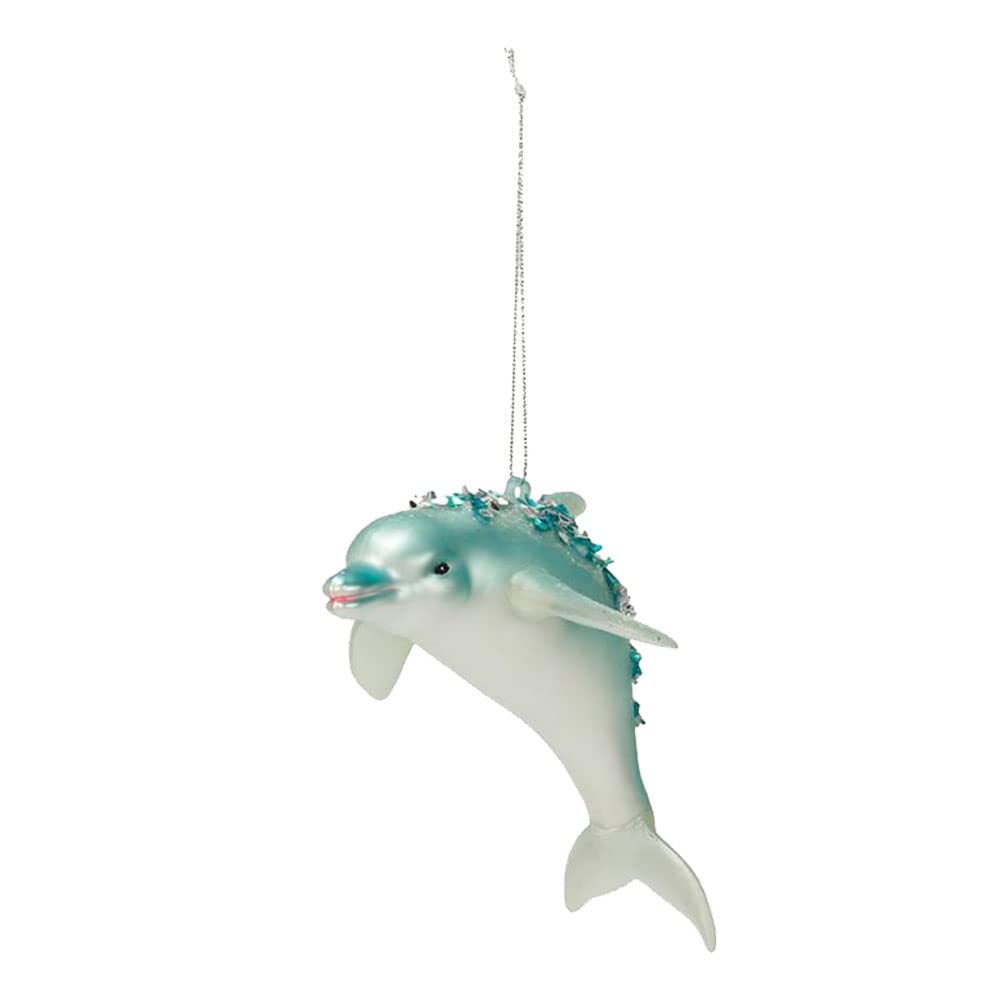 Dauphin de Noël en verre 3D, suspension magique pour émerveiller les enfants