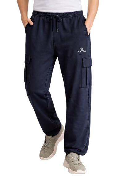 Men’s Cotton Track Pant | Comfortable Cargos with Straight Fit for Men | Urban Streetwear Style Track Pants for Man Bold & Trendy Look-picture-22