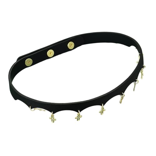 Collier gothique pour femme de collection et finitions en cuir véritable