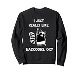 Photo Gallery divertente regalo procione i just really like raccoons ok? felpa Photo Gallery divertente regalo procione i just really like raccoons ok? felpa