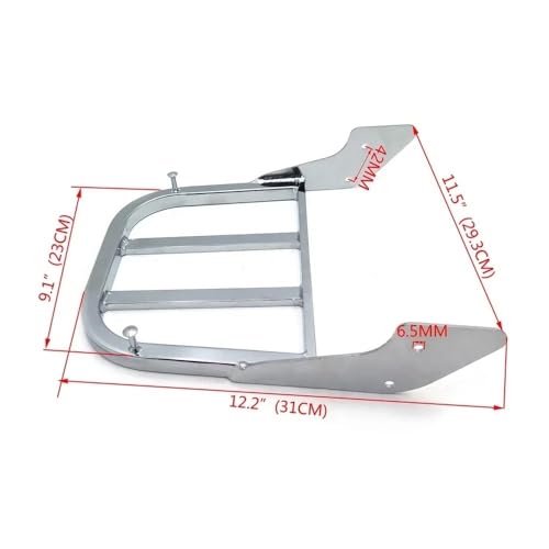 Porte-bagages moto arrière pour fixer vos sacs sans rayer le garde-boue de votre VLX 600 - 6