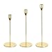 Taper Candle Holders Gold Table Decorative Candlestick Holder for Wedding Dinning Party Candle Holders for Taper Candles Metal Candle Stand Metal Candelabra,Fits 3/4 Inch Slim Candles & Led Candles