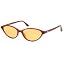 Milky Brown Frame Orange Lens