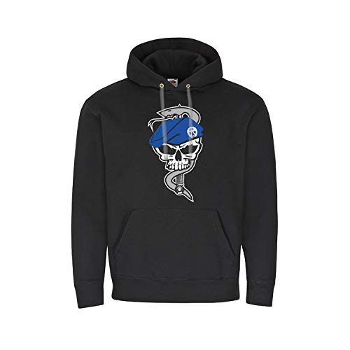 Sweat-shirt à capuche avec motif crâne Friesland Copytec 30460 Noir XX-Large