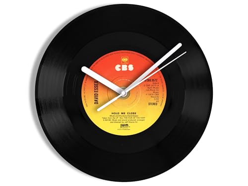 David Essex "Hold Me Close" 7" Vinyl Record Wall Clock UK NUMBER ONE 28 Sep - 18 Oct 1975
