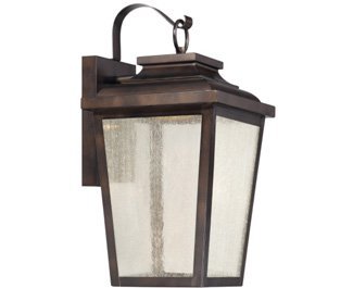 Image of Minka Lavery Outdoor Wall Light 72172-189-L Irvington Manor Exterior Wall Lantern, 1-Light LED 13 Watts, Bronze