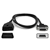 JUTA Main Cable Fit for Launch X-431 CRP123, CRP129, Creader VII+, Creader VIII DB15 OBD2 Diagnostic Scanner 16-PIN Male to 15-PIN Female OBDII Test Replacement Cable Connector Adapter - 3.9ft/120cm