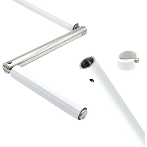 Kurbelstange 120cm gestreckte Länge für Zapfen mit Ø 12mm Farbe weiß Cover